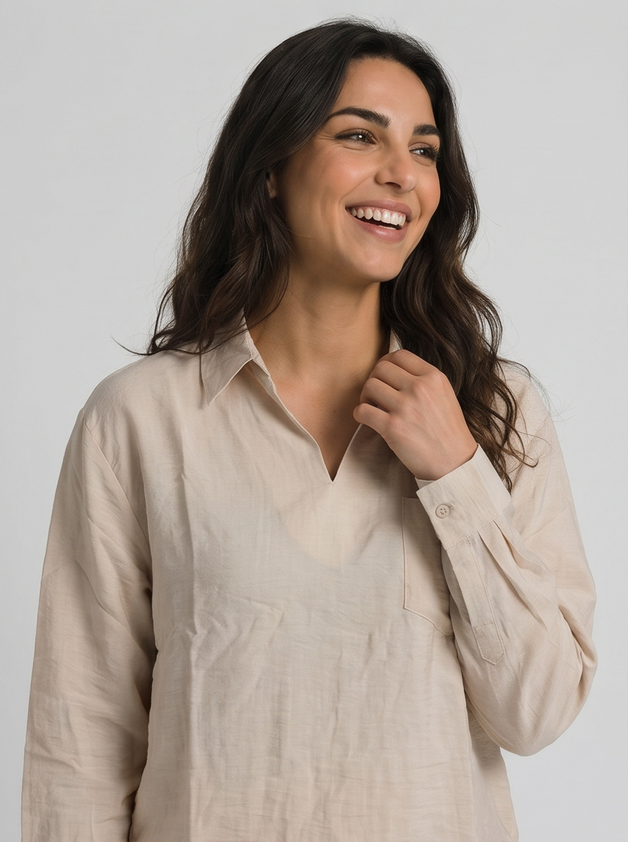 Beige - Front Shirt View