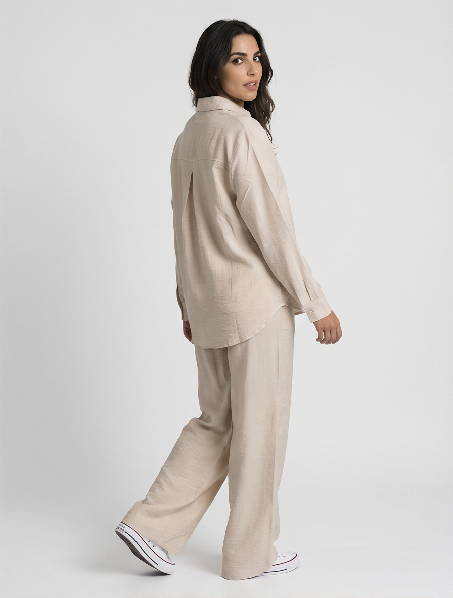 Beige - Full Back View