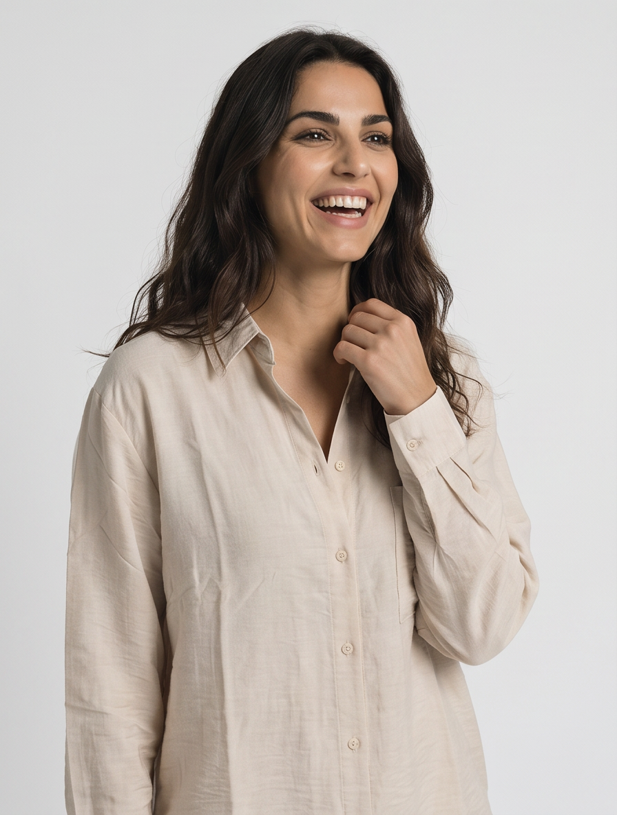 Beige - Shirt Front View