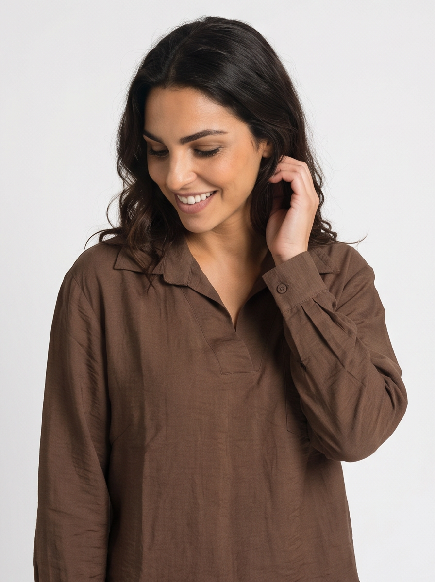 Brown - Shirt Front View