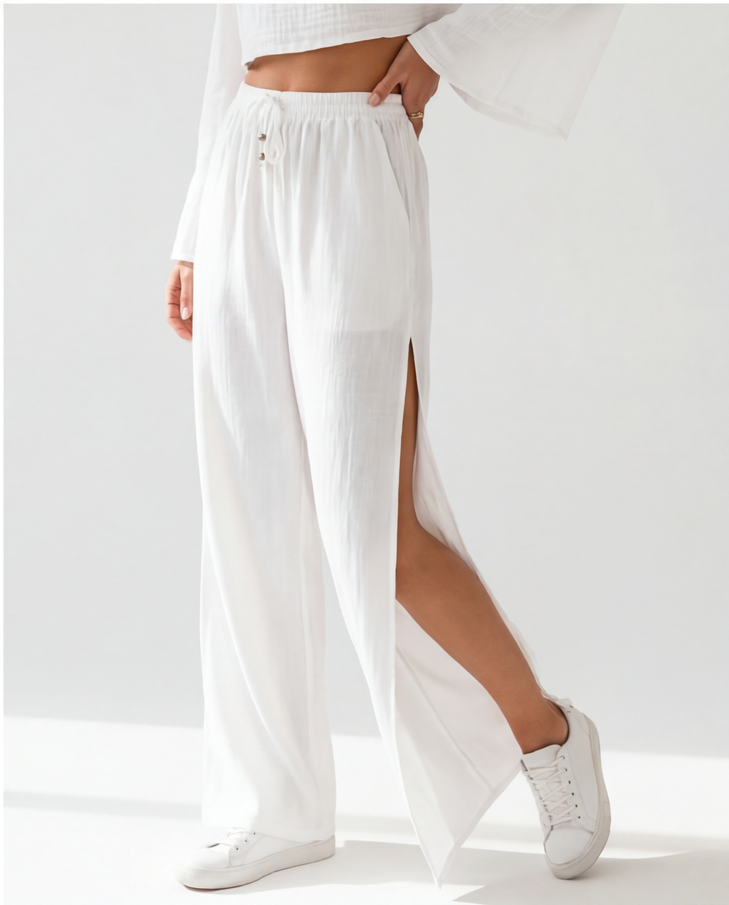 White - Pant Front View
